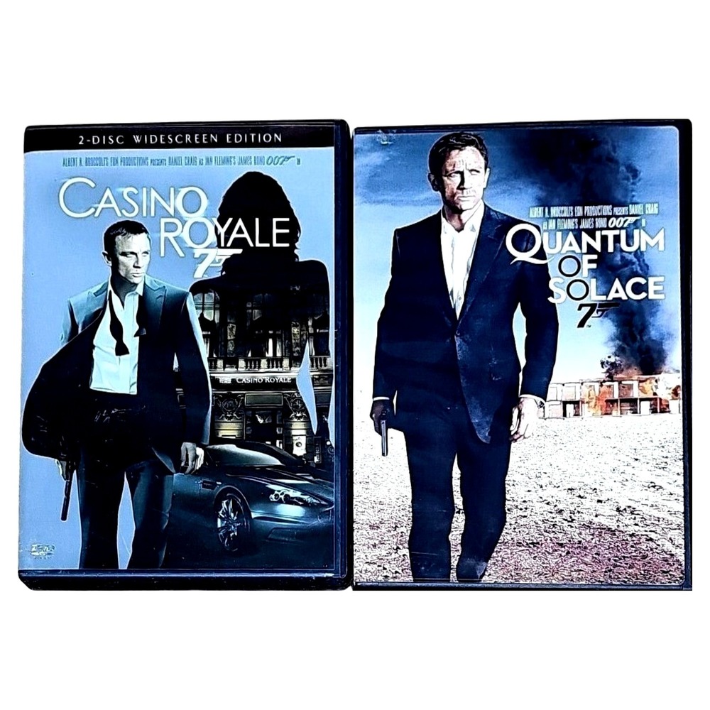 MGM James Bond 007 DVD Set Casino Royale Quantum of Solace Daniel Craig 14861 EU